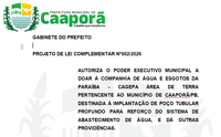 Projeto de Lei Complementar Nº 002/2026